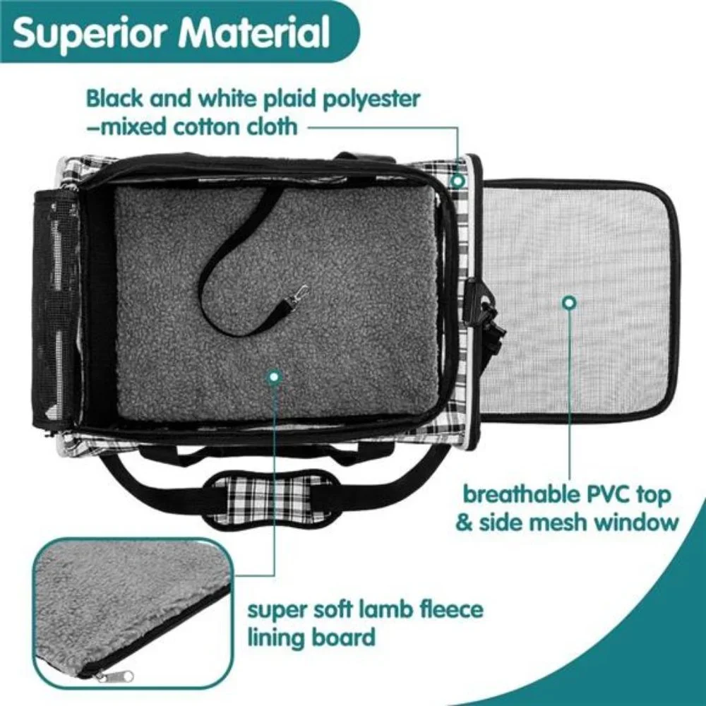 Large Cat Carrier for 2Cats,Soft-Sided Pet Carrier for Cat,Top Load Cat Carriers